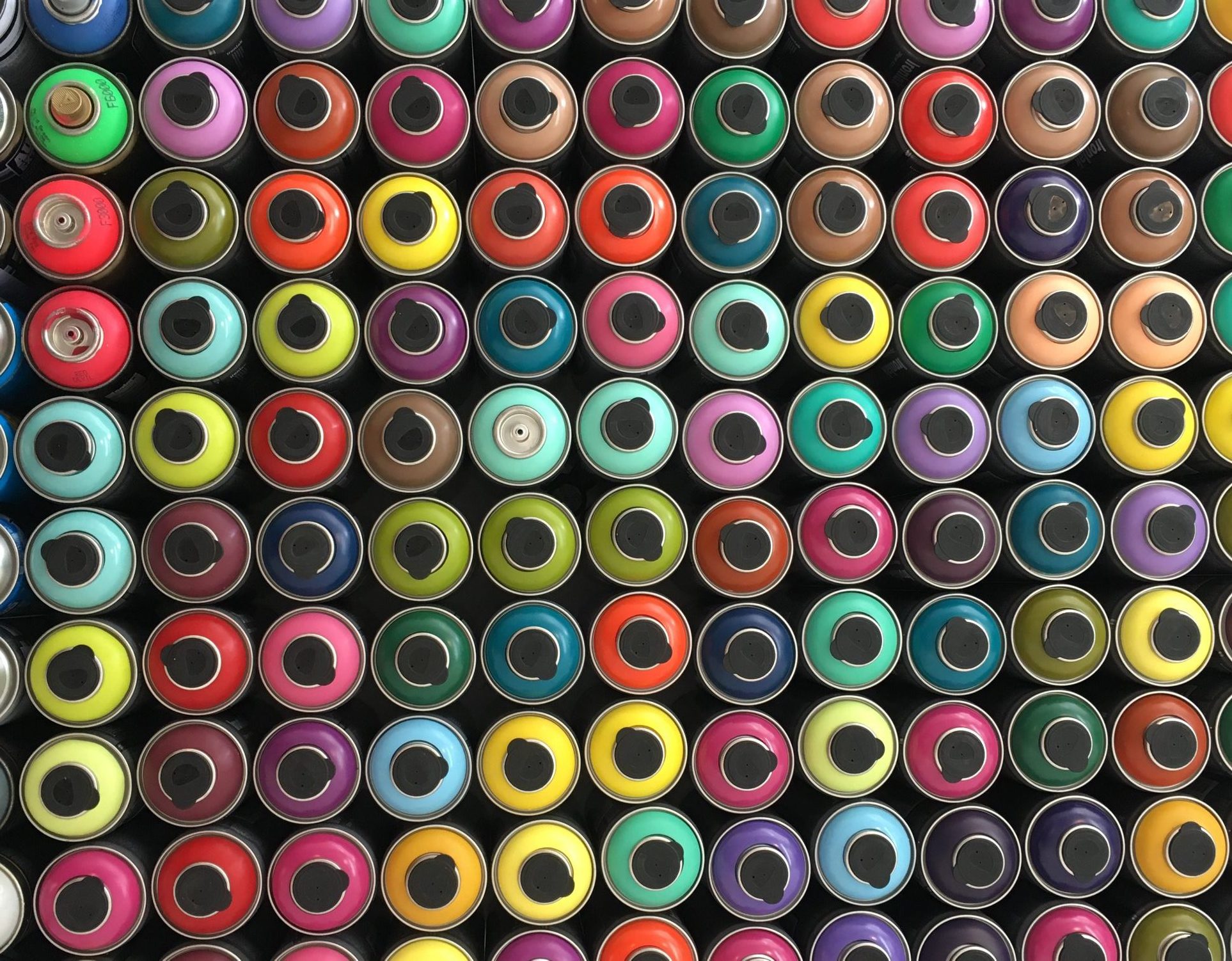 Multi Colour Cans of Paint