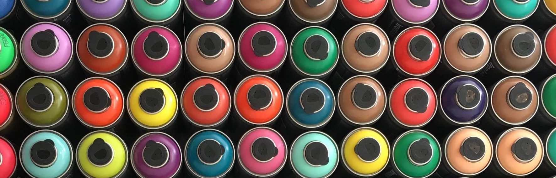 Multi Colour Cans of Paint